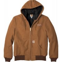20-CTSJ140, Small, Carhartt Brown, Left Chest, Waukegan Roofing.